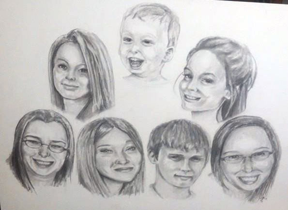 family portrait art